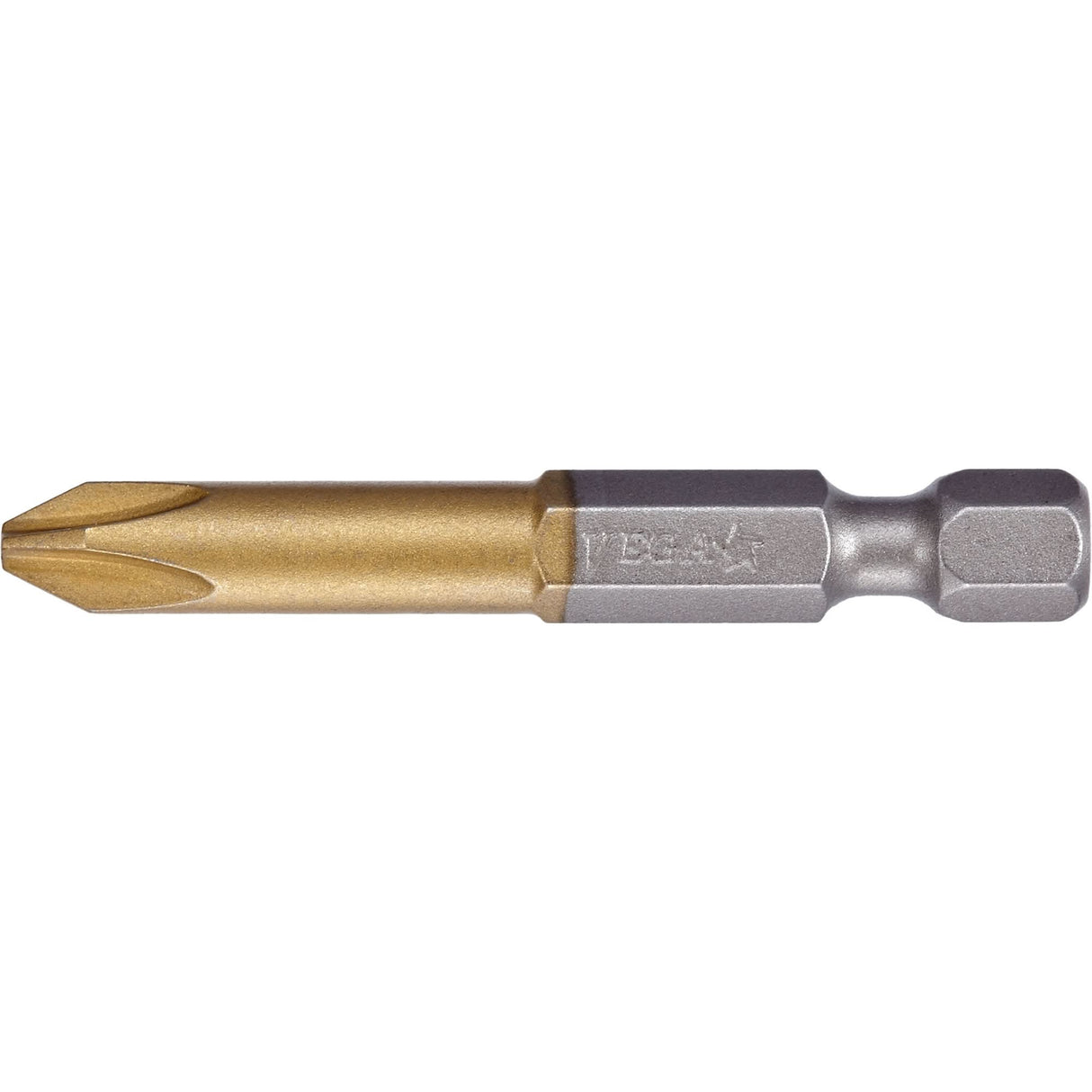 Power Bit, Phillips, #3 Tip, 1/4" Drive Size, 2" Length