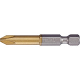 Power Bit, Phillips, #3 Tip, 1/4" Drive Size, 2" Length