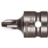 Bit Socket, Phillips, #3 x 1-1/2" L, 1/2" Drive