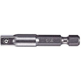 Adapter & Extension, 1/4" Drive Size, 1/4" Male Size, Ball, 6" L