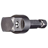 Adapter & Extension, 1/4" Drive Size, 3/8" Male Size, Pin, 12" L
