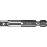 Adapter & Extension, 1/4" Drive Size, 1/4" Male Size, Pin, 8" L