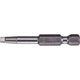 Power Bit, Square, #2 Tip, 1/4" Drive Size, 10" Length