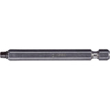 Two-Piece Construction Power Bit, Square, #2 Tip, 1/4" Drive Size, 3-1/2" Length