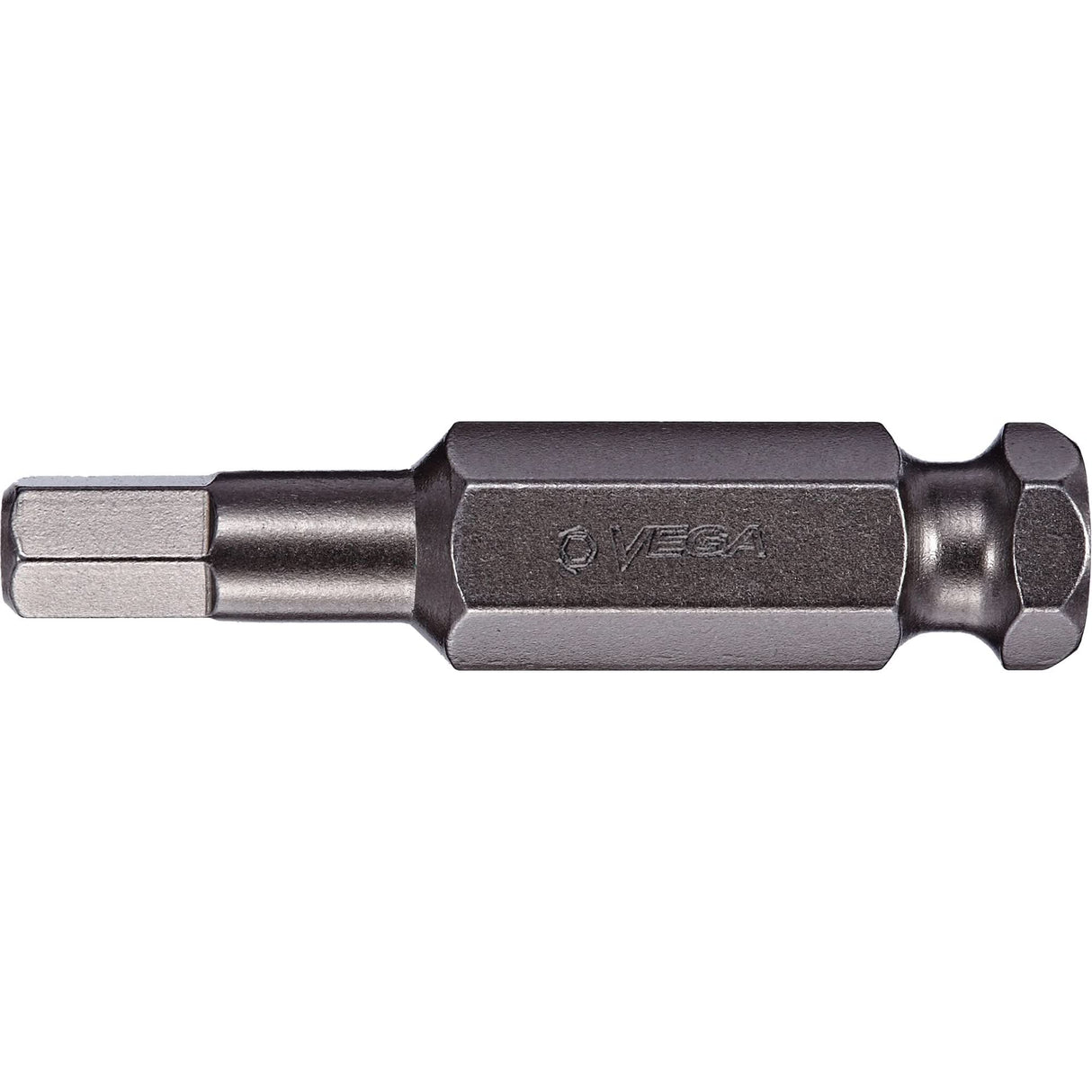 Power Bit, Hex, 1/8" Tip, 7/16" Drive Size, 2" Length