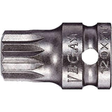Socket Bit, Triple Square, 10 x 3/4" L, 1/4" Drive