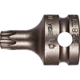 Socket Bit, Torx® Tamper, 30 x 1" L, 3/8" Drive