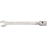 Combination Flex-Head Wrench, 12 Point, 3/8", Satin Finish