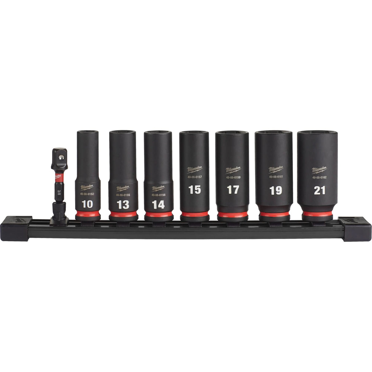 Shockwave™ Impact Duty™ Metric 6 Point Socket Set, 8 Pcs, Impact, 3/8" Drive Size, Deep