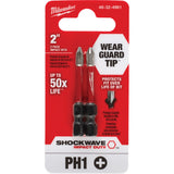 Shockwave™ Impact Duty™ Screwdriver Bit, Phillips, #1, 1/4" Drive