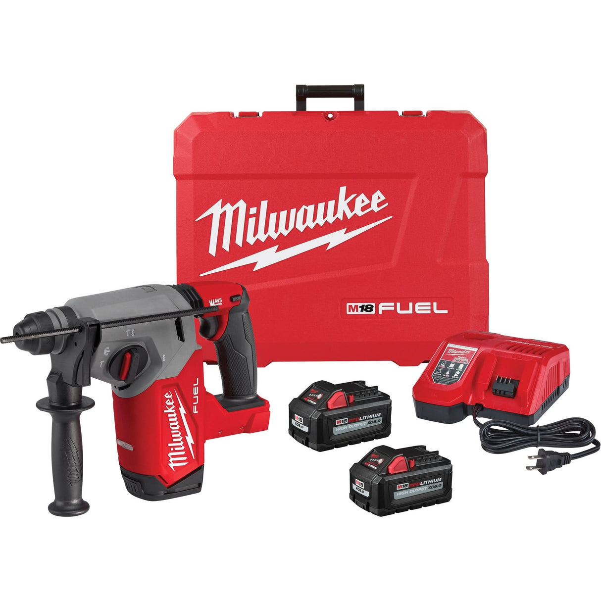 M18 Fuel™ SDS Plus Rotary Hammer Kit, 18 V, 1", 2 ft-lbs., 1330 RPM
