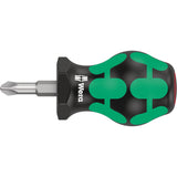350 Phillips Stubby Screwdriver, #2, 3-1/8" L, Cushion Grip Handle