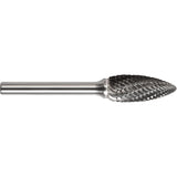 Drillco® Magnum Double Cut Solid Carbide Burr, SF-1, 1/4" Dia., 5/8" Depth of Cut