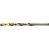 Drillco® TiN Tipped Jobber Drill Bit, High Speed Steel, 17/64", 4-1/8" L, 2-7/8" Flute, 135° Point Angle