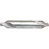 Drillco® Combined Centre Drill & Countersink, #2, 5/64" Small Diameter, 3/16" Large Diameter, High Speed Steel