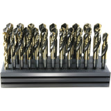 Drillco® USA S & D Drill Bit Set with Stand, 32 Pieces, Cobalt