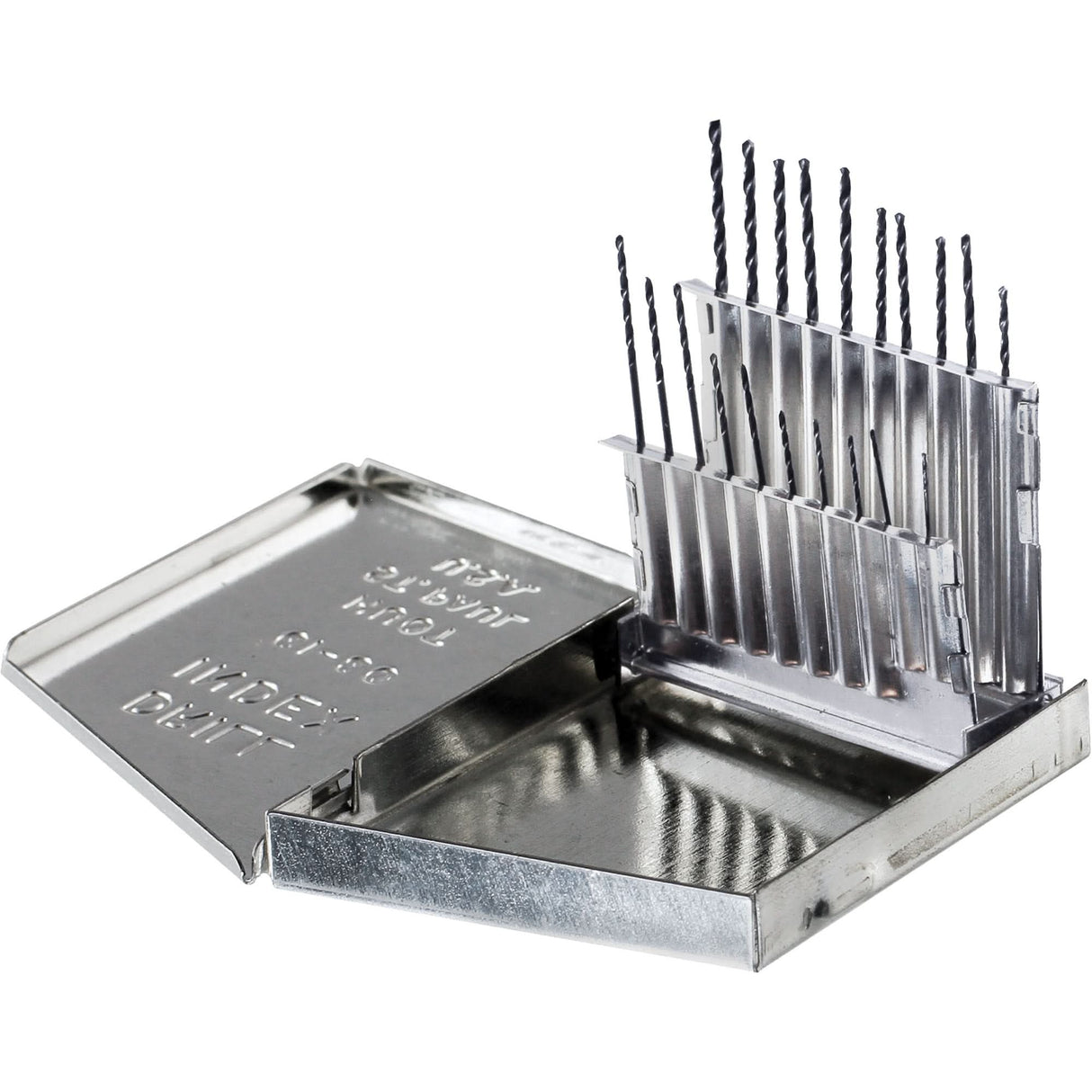 Drillco® USA Jobber Length Drill Bit Set, 20 Pieces, High Speed Steel