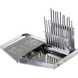 Drillco® USA Jobber Length Drill Bit Set, 20 Pieces, High Speed Steel
