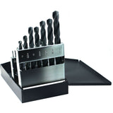 Drillco® USA Heavy-Duty Jobber Length Maintenance Drill Bit Set, 19 Pieces, High Speed Steel