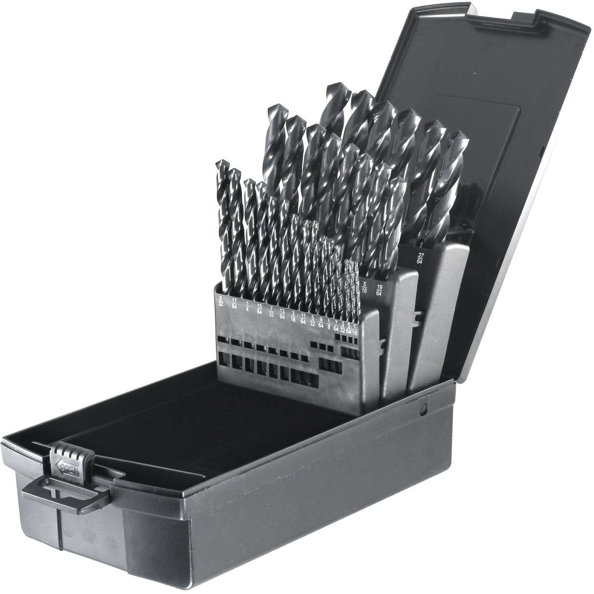 Drillco® USA Heavy-Duty Jobber Length Drill Bit Set, 29 Pieces, High Speed Steel