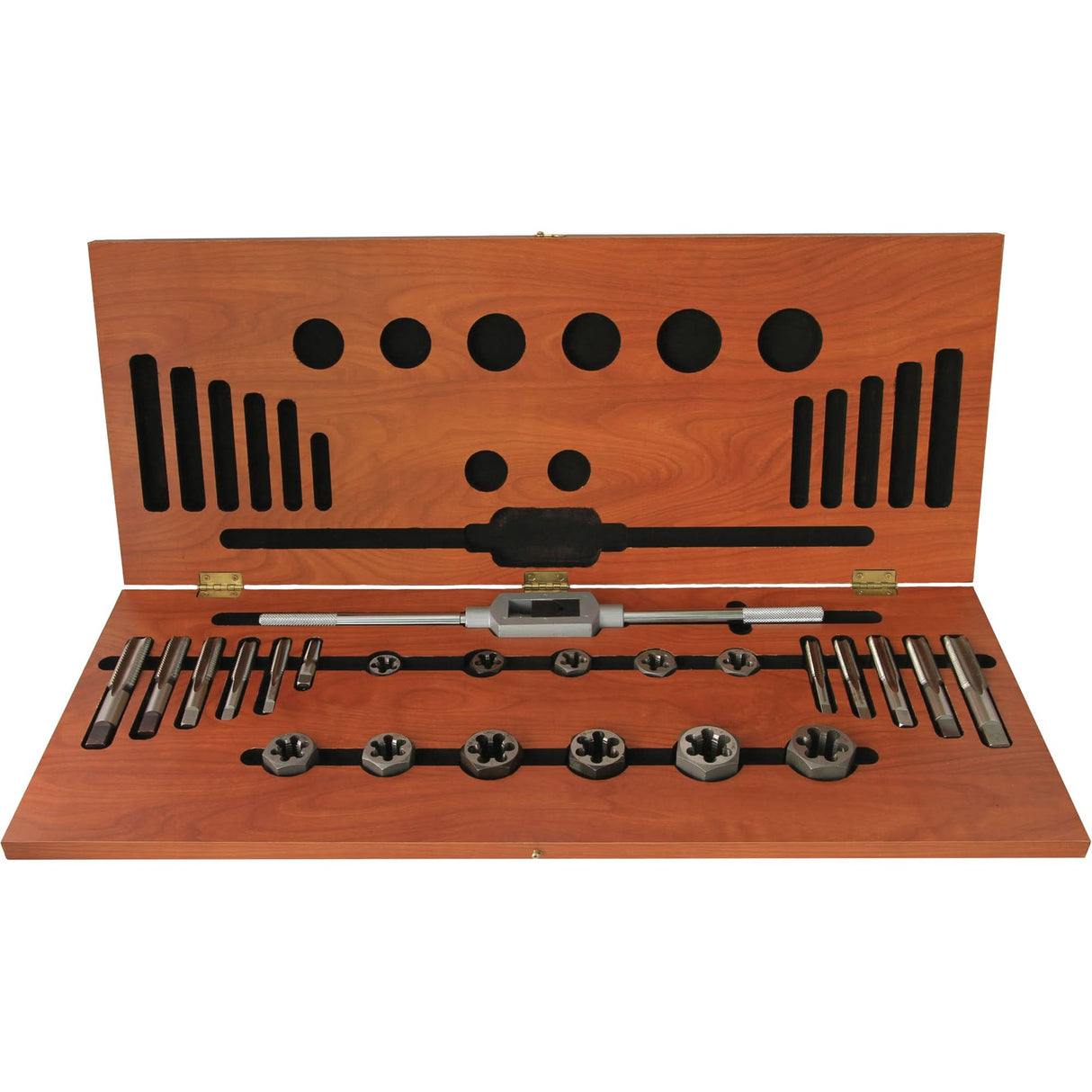 Drillco® Tap & Round Adjustable Die Set, 20 Pieces