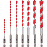 Large Shockwave™ Hammer Drill Bit Kit, 7 Pieces, Carbide