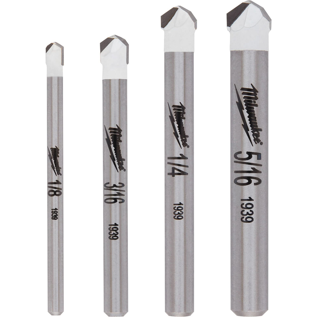 Natural Stone Bit Set, 4 Pieces, Carbide