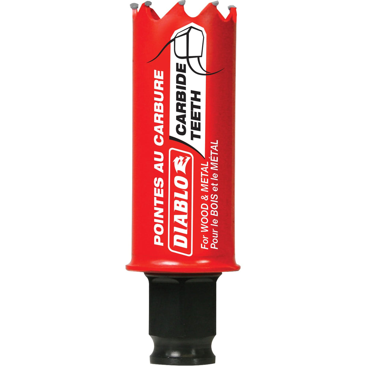 Wood & Metal Hole Saw, 1-1/16", 2-3/8" Depth of Cut, Carbide