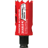 Wood & Metal Hole Saw, 1-3/8", 2-3/8" Depth of Cut, Carbide