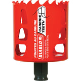 Wood & Metal Hole Saw, 2-1/2", 2-3/8" Depth of Cut, Carbide