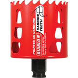 Wood & Metal Hole Saw, 2-3/4", 2-3/8" Depth of Cut, Carbide