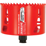 Wood & Metal Hole Saw, 4-1/8", 2-3/8" Depth of Cut, Carbide