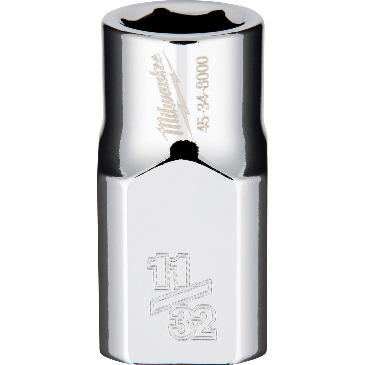 SAE Socket with Four Flat™ Sides, 11/32", 3/8" Drive, 6 Points