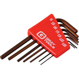 Hex Key Set, 7 Pcs., Imperial