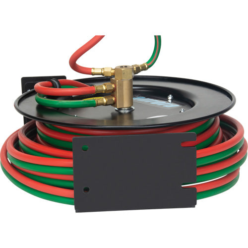 Welding Hose Reel, Welding Gases, 1/4" x 25', Single Hose, 300 psi