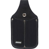 Utility Pouch, Knife Holder, Leather, 3 Pockets