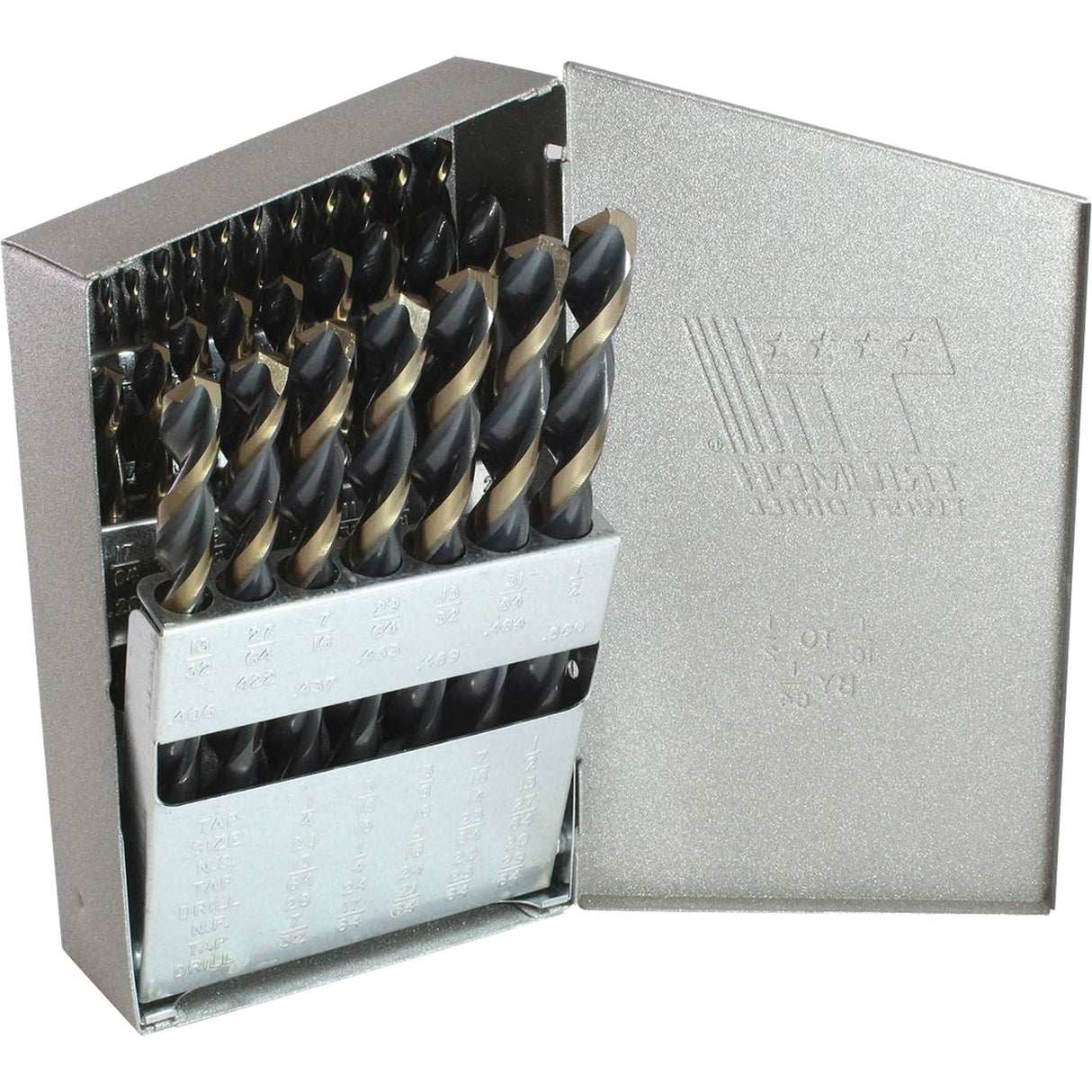 Triumph® MRO Plus® Jobber Length Drill Bit Set, 29 Pieces, High Speed Steel