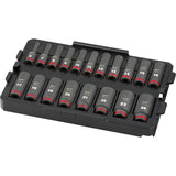 Shockwave Impact Duty™ Packout™ Socket Set, 19 Pcs, Impact, 3/8" Drive Size, Deep