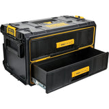 ToughSystem® 2.0 Two-Drawer Unit, 12-1/3" x 12-3/5", Black/Yellow