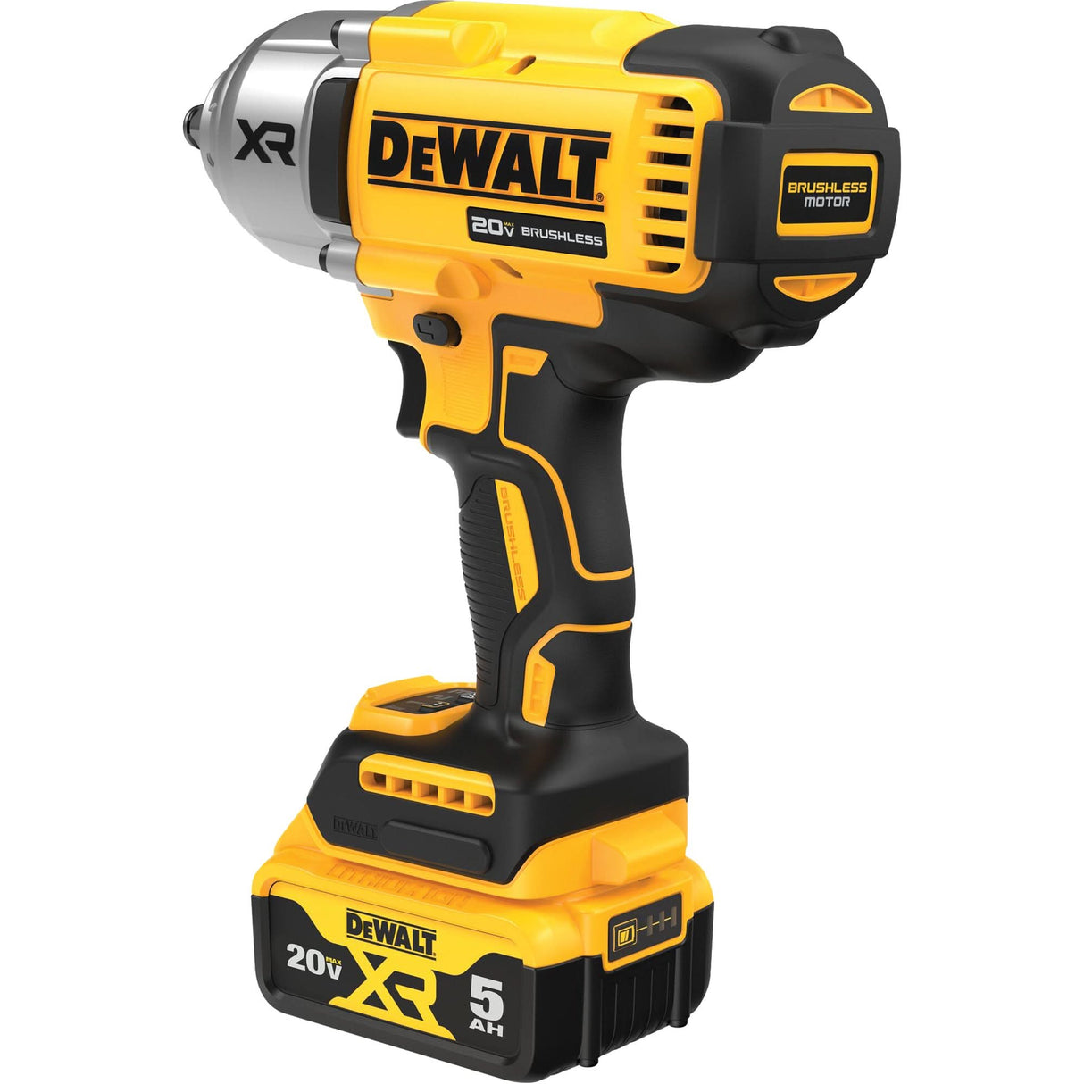 XR® High Torque Impact Wrench Kit with Hog Ring Anvil, 20 V, 1/2" Socket