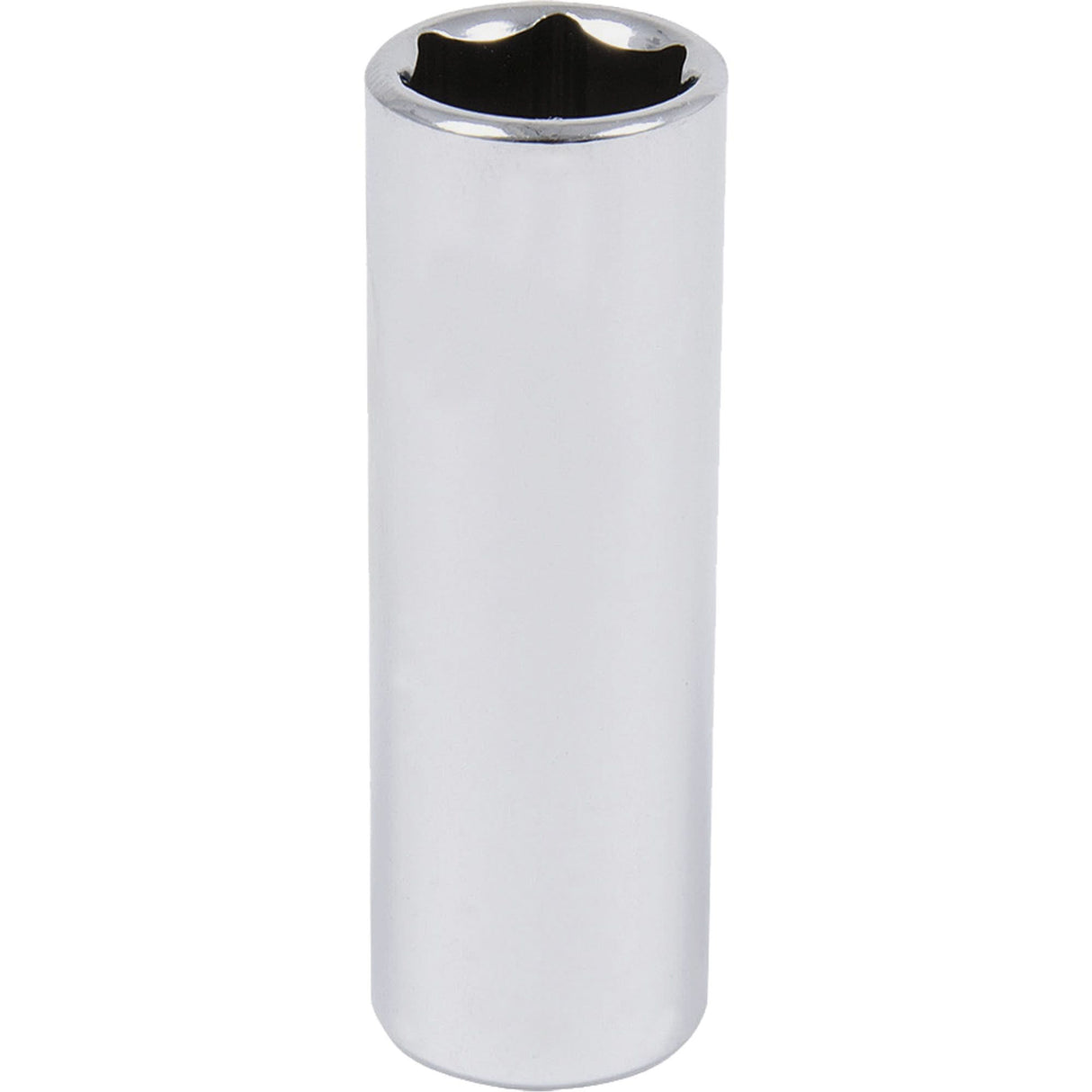 Chrome Socket, 9/16", 3/8" Drive, 6 Points, Deep