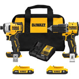 Atomic Cordless & Brushless Two-Tool Combo Kit, Lithium-Ion, 20 V