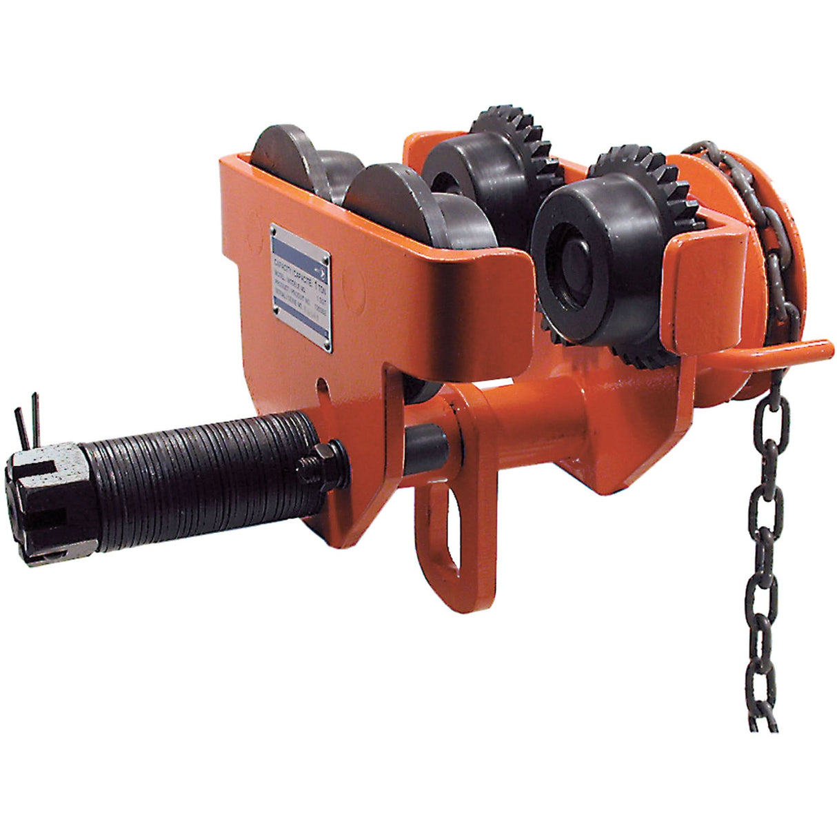 SGT Series Heavy-Duty Geared Trolley, 10000 lbs. (5 tons) Capacity, 4-1/2" - 8-1/32"