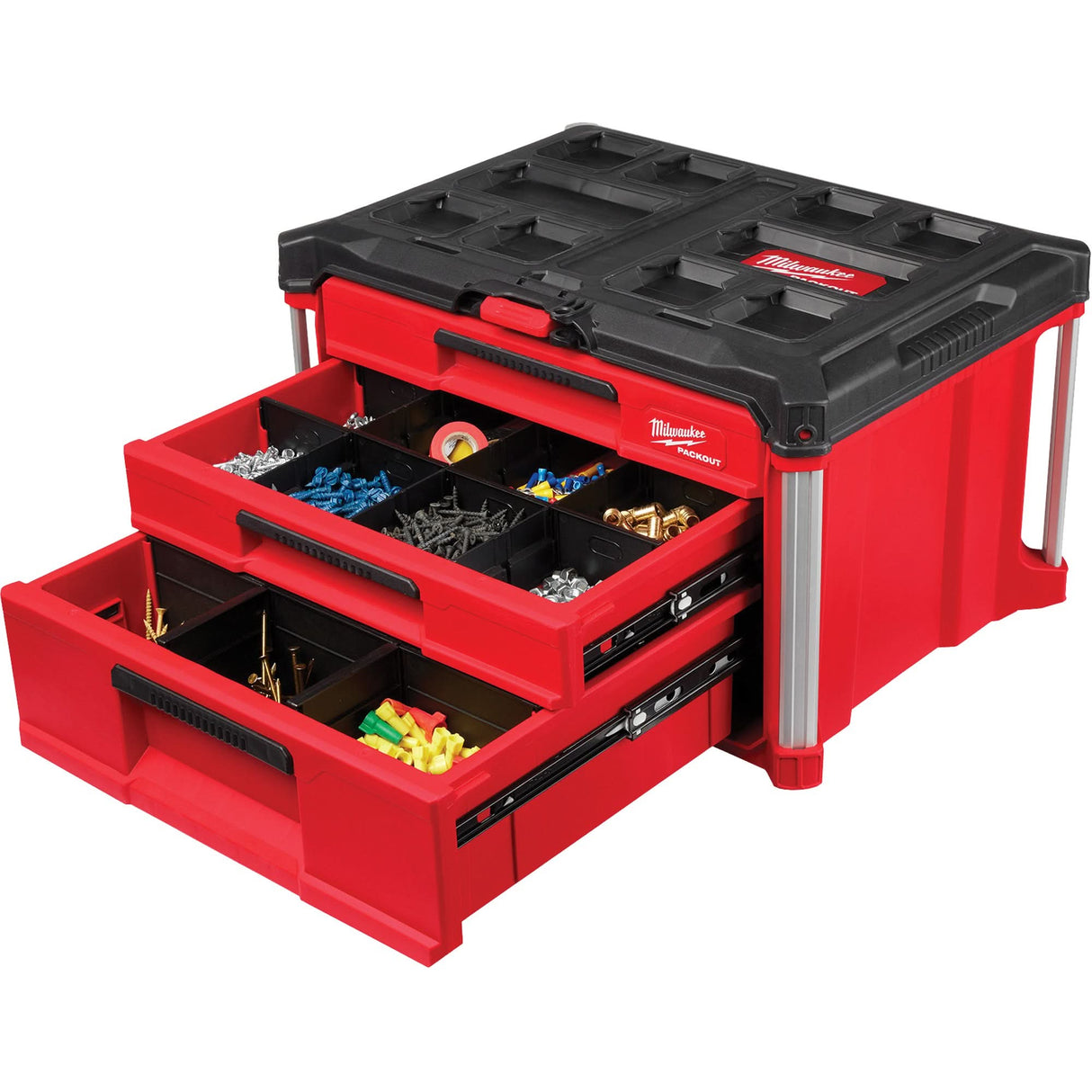 PackOut™ 3-Drawer Tool Box, 16-3/10" x 22-1/5" x 14-3/10", Red