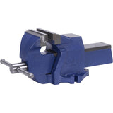 Heavy-Duty British Pattern Bench Vises, 5" Jaw Width, 3-1/4" Throat Depth