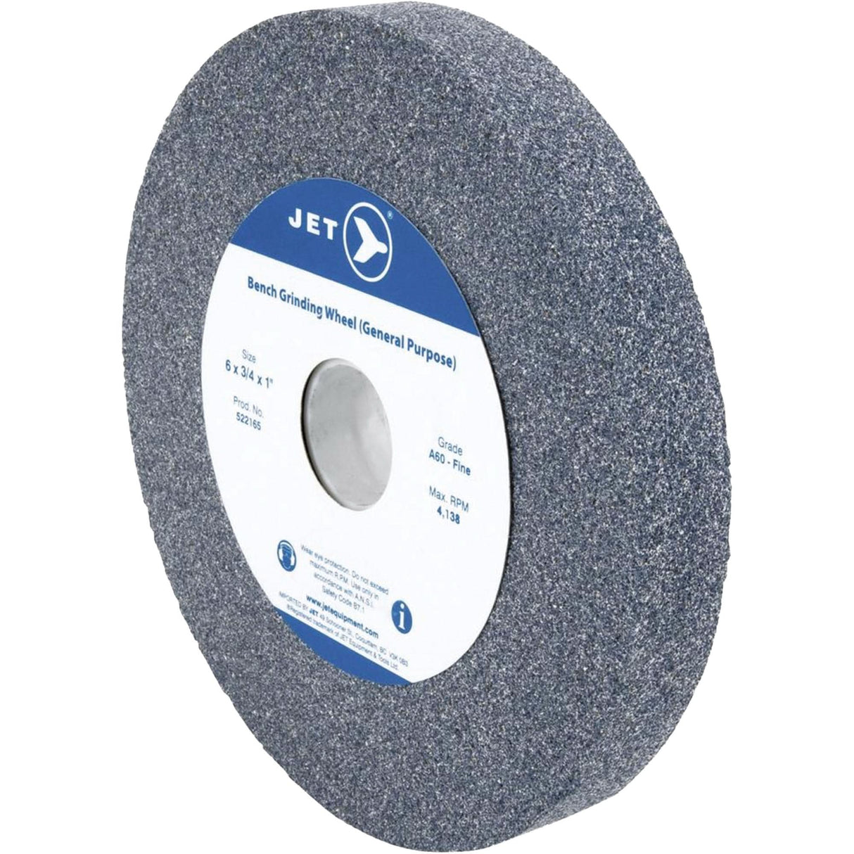 GC610C Bench Grinding Wheels, 6" x 1", 1" Arbor, Silicon Carbide