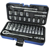 12-Point Ratchets & Sockets Combination Sets, 30 Pcs, 3/8" Drive Size, Deep