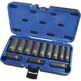 PS1238D Sockets - Sets, 12 Pcs, Impact, 3/8" Drive Size, Deep