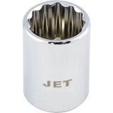 Chrome Socket, 9 mm, 1/4" Drive, 12 Points