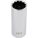 Chrome Socket, 3/16", 3/8" Drive, 12 Points, Deep